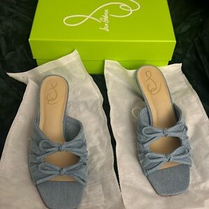NEVER WORN - Sam Edelman Denim Sandals - Size 8.5